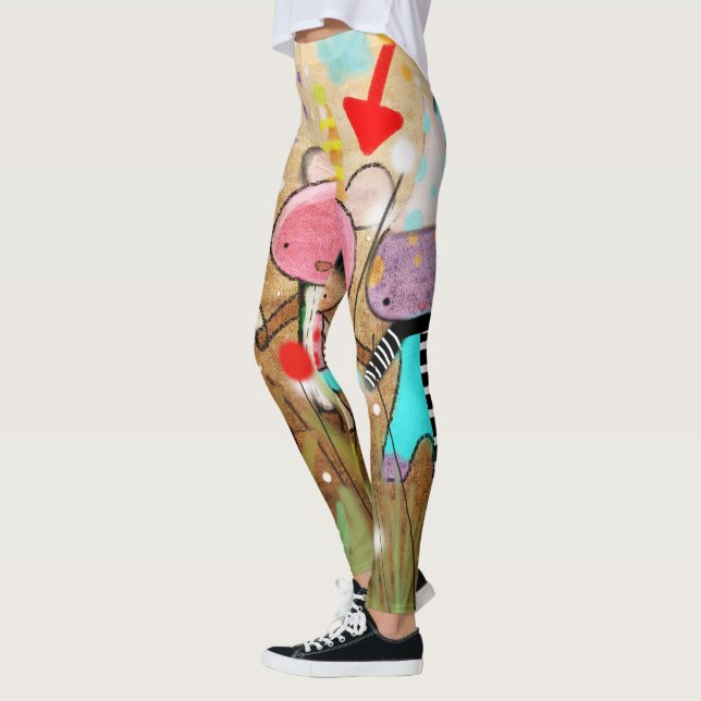 Legging arte rabiscada (Esquerda)
