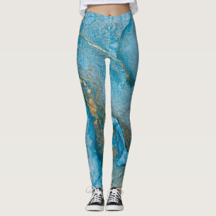 Legging Arte rica em álcool abstrato