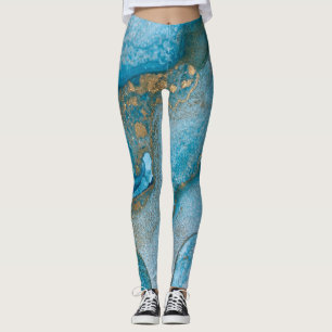 Legging Arte rica em álcool abstrato