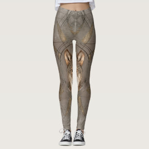 Legging Arte sagrado de Digitas da geometria do lobo