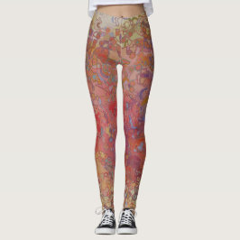 Legging Arte tipo mosaico abstrato