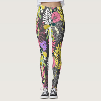 Legging Arte Tropical Flor: Padrão Original.