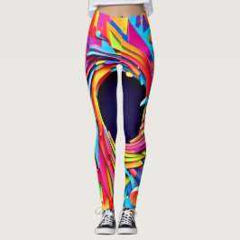 Legging Arte Vórtice de Vitalidade