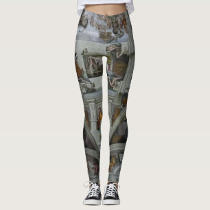 Legging Arte Wearable!  Teto da capela de Sistine
