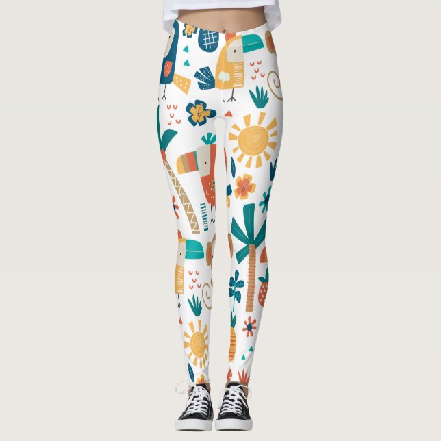 Legging Artes de Quintal Tropicais (Frente)