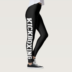 Legging Artes Marciais De Kickboxe Pretas E Brancas