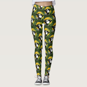 Legging Artes marciais - Panda - Verde