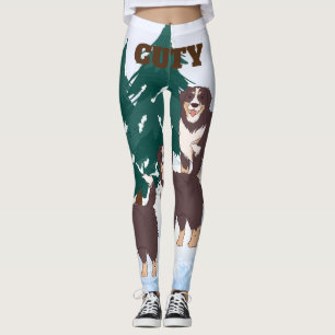 Legging Ártico Brown Alaskan Siberian Husky Dogs Women