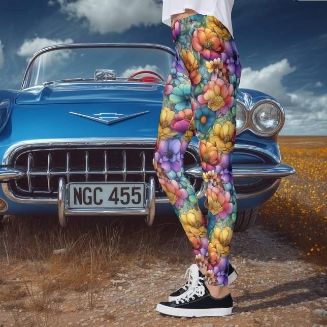 Legging Artistic Watercolor Floral (Criador carregado)