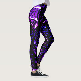 Legging Artsy Black Purple