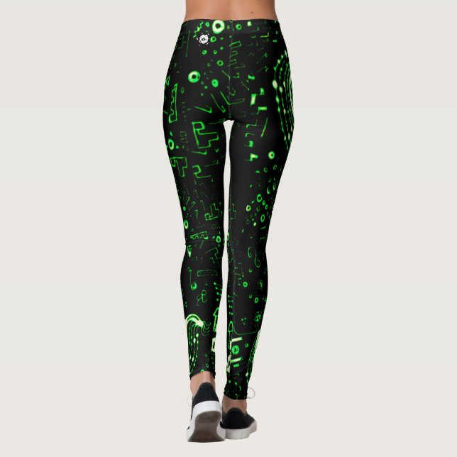 Legging Artsy Green Black (Verso)