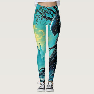 Legging Árvore Cósmica da Fantasia da Vida