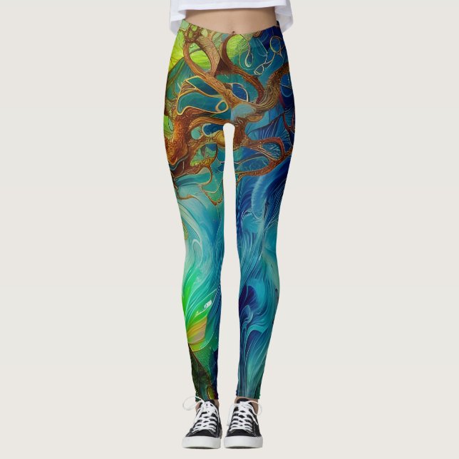 Legging Árvore da Vida Bejeweled (Frente)