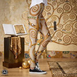 Legging Árvore da Vida de Gustav Klimt, Art Nouveau Estili