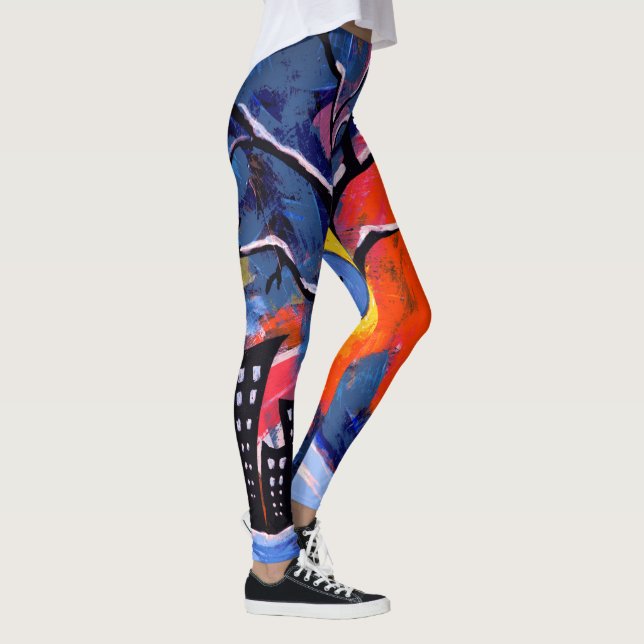Legging Árvore de inverno e Luzes da Cidade - Artéria Orig (Direita)