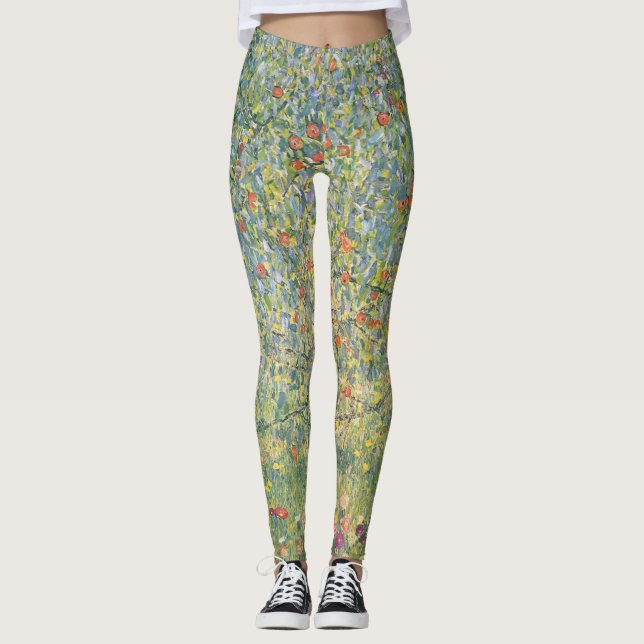 Legging Árvore de Maçã de Gustav Klimt (Frente)