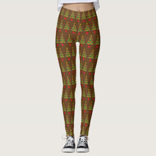 Legging Árvore de Natal de basquetebol
