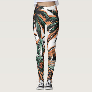 Legging árvore de praia