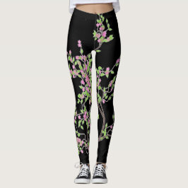 Legging Árvore do primavera com flores