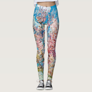 Legging Árvore Flor de Pêssego, Van Gogh
