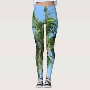 Legging Árvore Palm de Verão #2 #tropical #wall #art