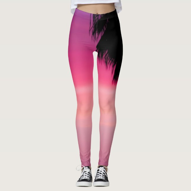 Legging Árvore Pam Rosa (Frente)