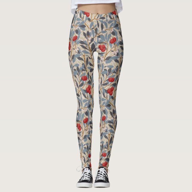 Legging Árvore Redberry, William Morris (Frente)