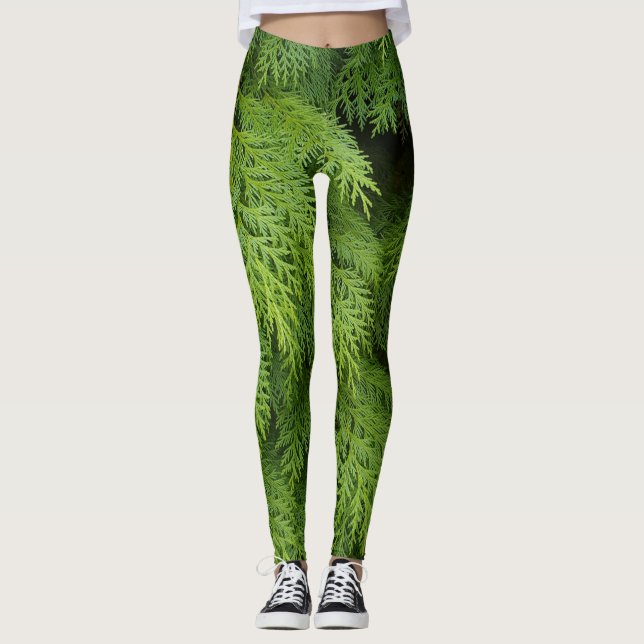 Legging Árvores ciprestes (Frente)
