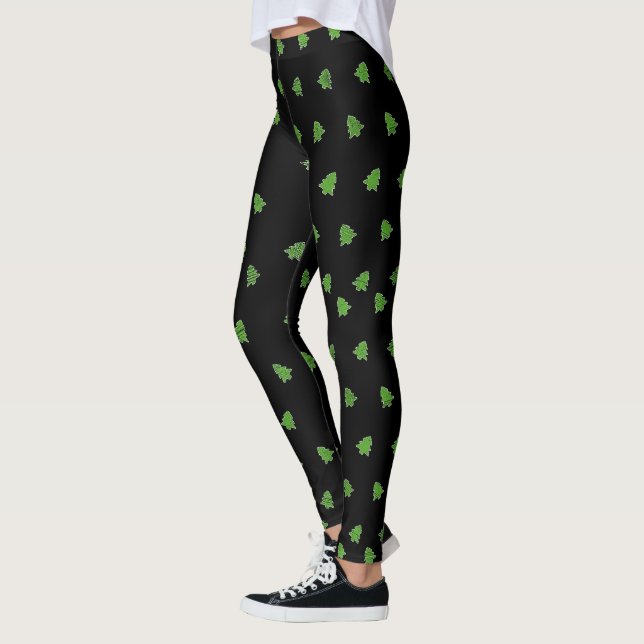 Legging Árvores de Natal espumantes (Esquerda)
