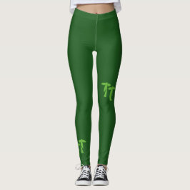 Legging Árvores de Palma de Música - Verde