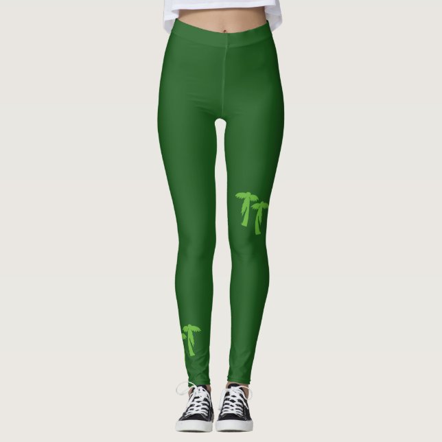 Legging Árvores de Palma de Música - Verde