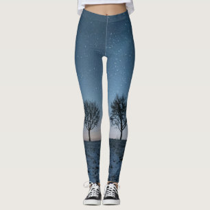 Legging Árvores e Estrelas com Neve