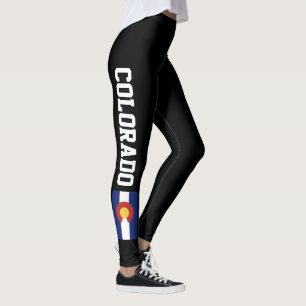 Legging As caneleiras da bandeira de Colorado para a