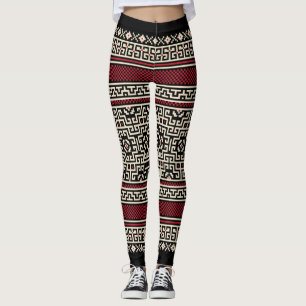 Legging As caneleiras das mulheres astecas do impressão