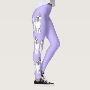 Legging As caneleiras das mulheres brancas do Lilac das