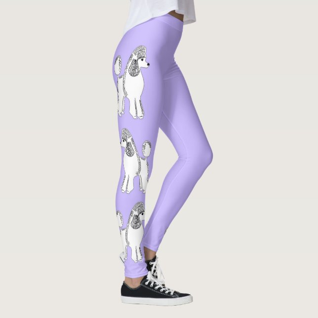 Legging As caneleiras das mulheres brancas do Lilac das (Direita)