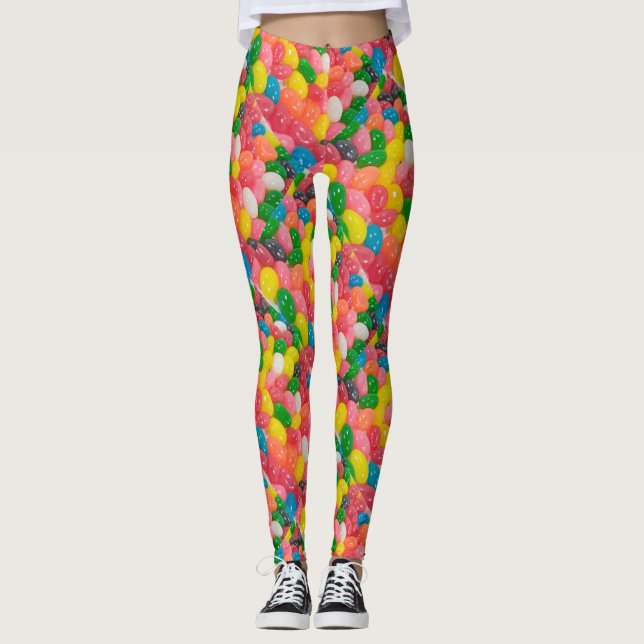 Legging As caneleiras das mulheres da páscoa dos doces dos (Frente)