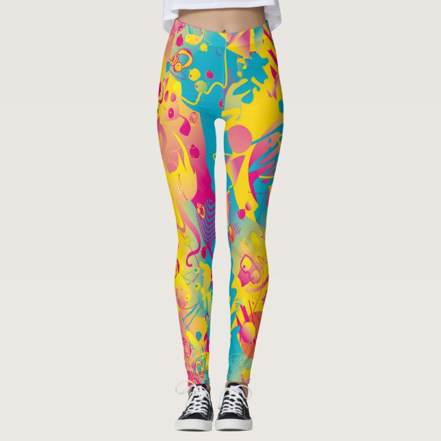Legging As caneleiras das mulheres DJ-Modeladas (Frente)