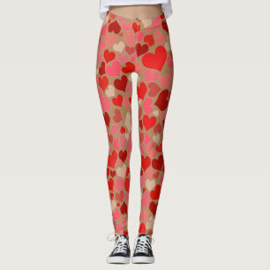 Legging As caneleiras das mulheres dos corações