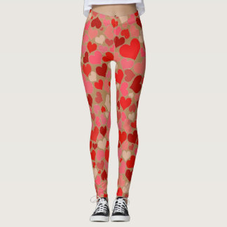 Legging As caneleiras das mulheres dos corações