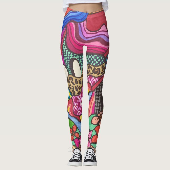 Legging As casas coloridas (Frente)