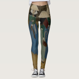 Legging As cores da arte antiga, solidamente envelhecidas,