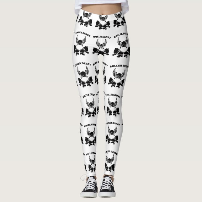 Legging Asas de Derby do rolo (Frente)