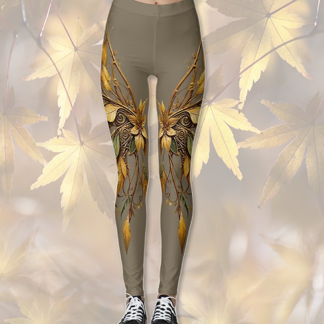 Legging Asas e Folhas (Criador carregado)