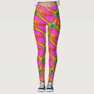 Legging ascensão de sereias loiras rosa