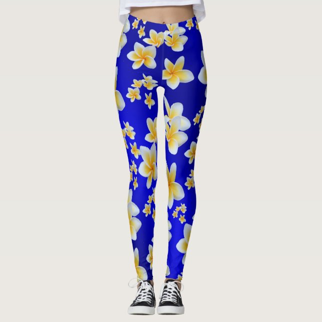 Legging asiático, amarelo, branco, florescente, brilhante, (Frente)