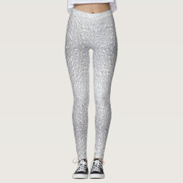 Legging Aspecto Texturizado Branco