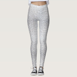 Legging Aspecto Texturizado Branco