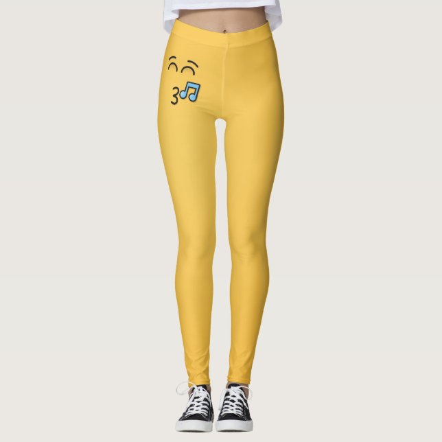Legging Assobiar Face com Olhos Sorridentes (Frente)