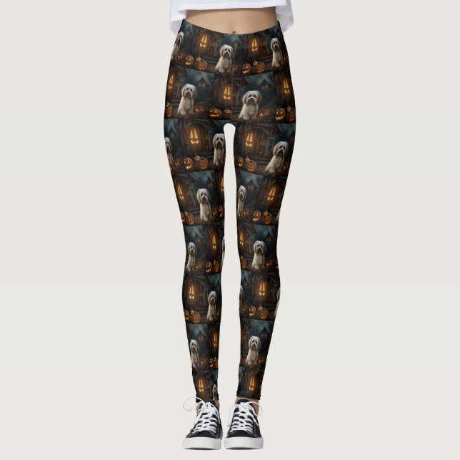 Legging Assustador do Halloween no Havanês (Frente)